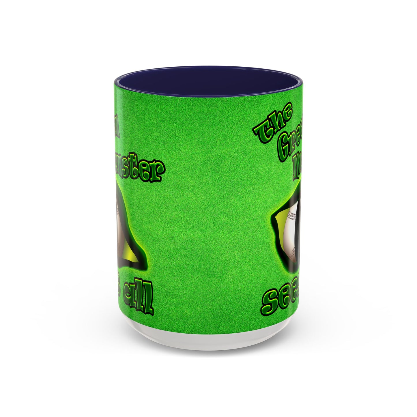green monster - Accent Mug (green turf)