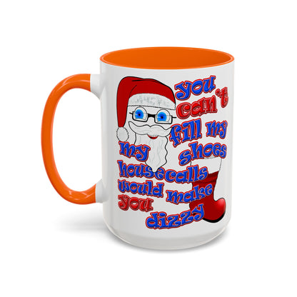 santa's shoes - Accent Mug (white)