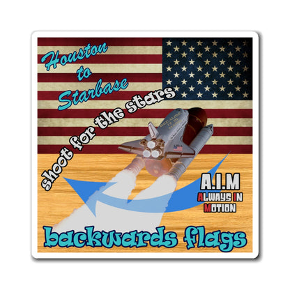 shoot for the stars - Magnets - (butterscotch wood finish)