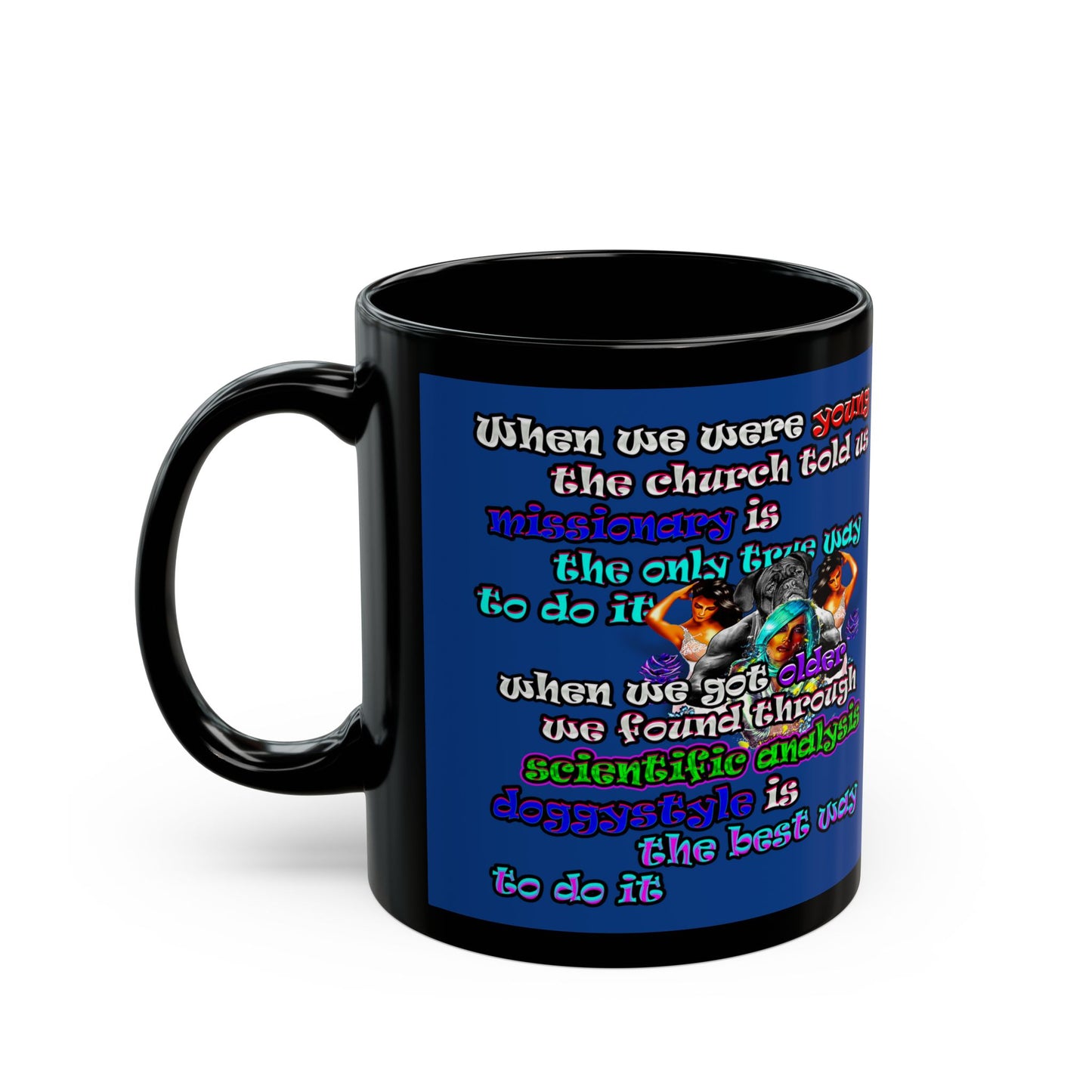 doggystyle - Black Mug (dark blue)