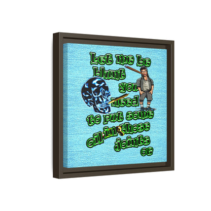 og - framed canvas art (faded blue)