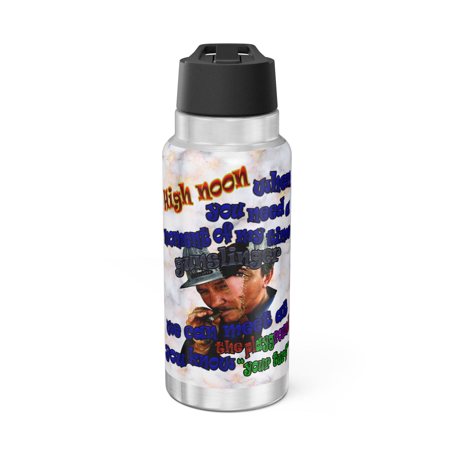 high noon - Gator Tumbler, 32oz  (white marble)