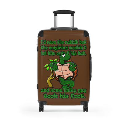 turtle race - Suitcase (brown)