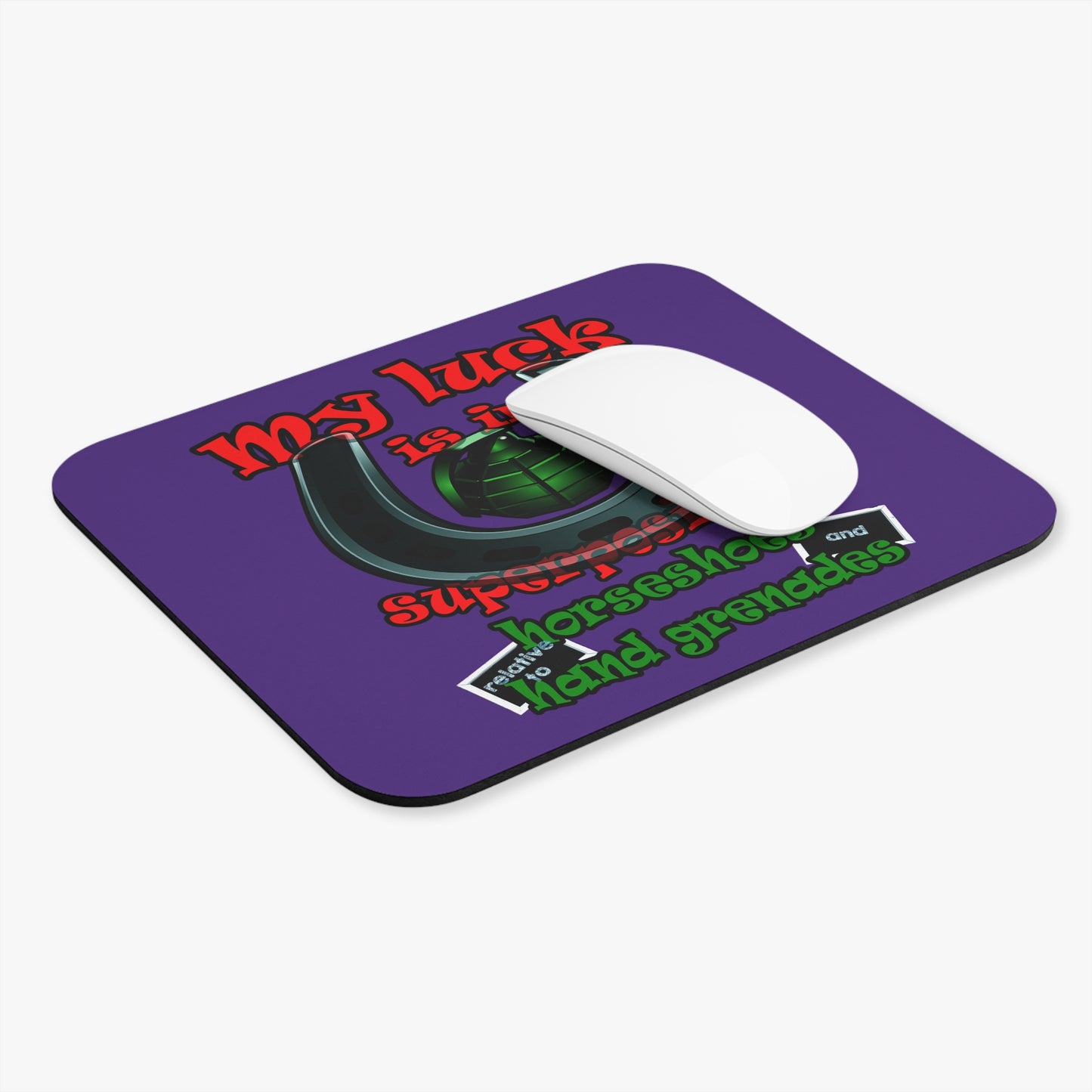 my luck - Mouse Pad (Rectangle) (purple)