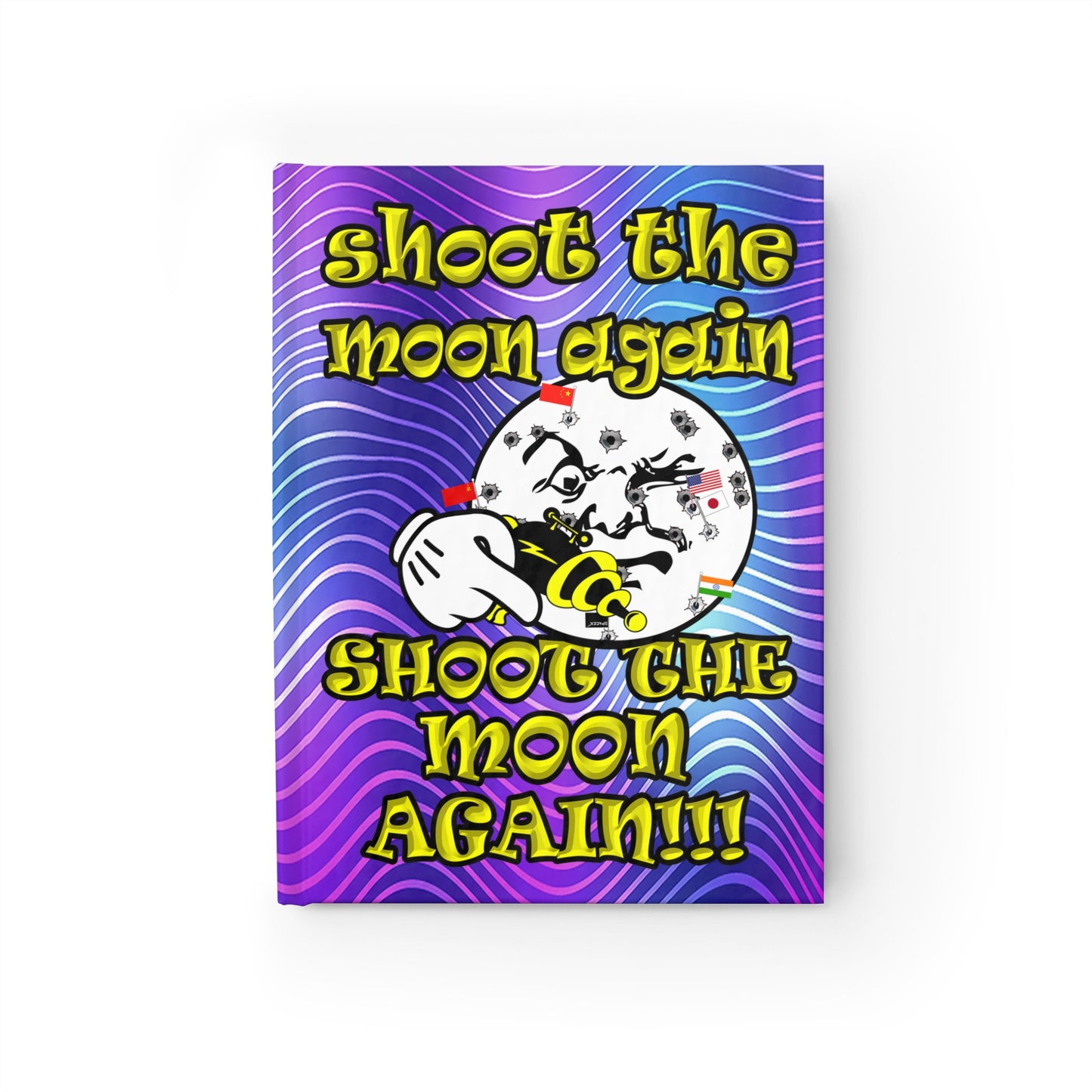 shoot the moon again - journal-blank (purple wave)