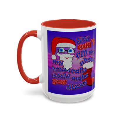 santa's shoes - Accent Mug (purple-pink wave)
