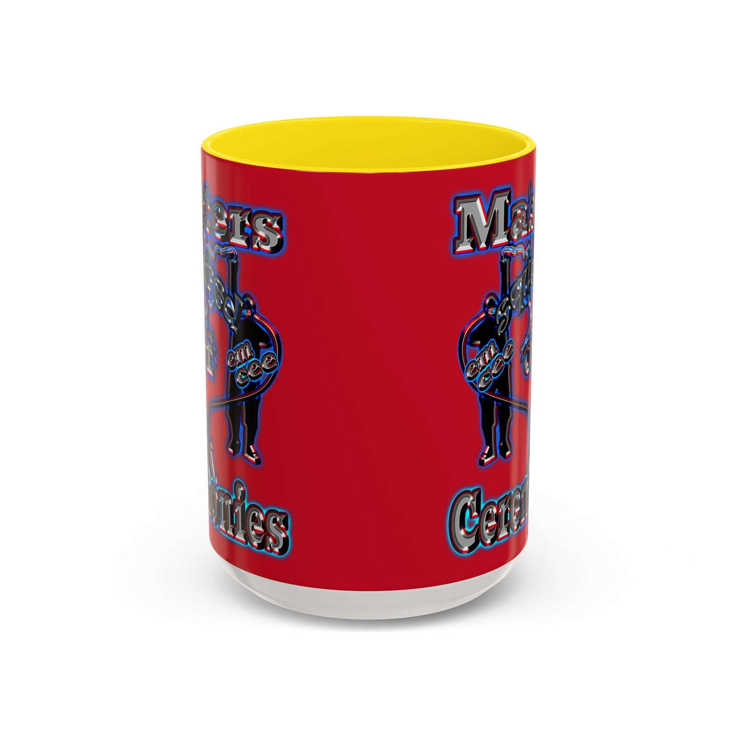 em cee squared - Accent Mug (dark red)
