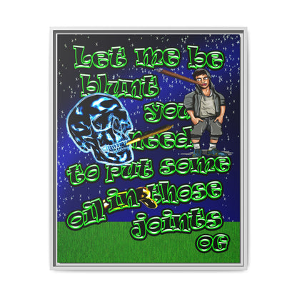 og - framed canvas art ('snoops' background)