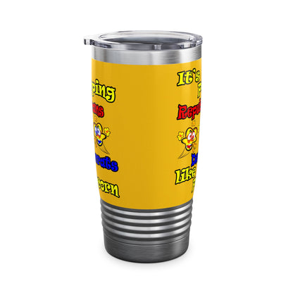 popping like popcorn - Ringneck Tumbler, 20oz (yellow)