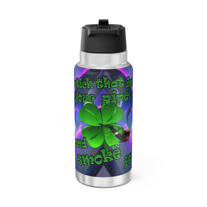 celtics logo - Gator Tumbler, 32oz  (grey-pink wave)
