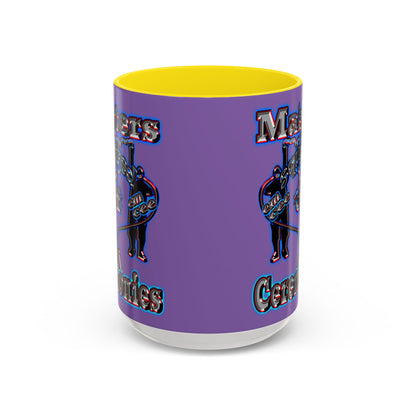 em cee squared - Accent Mug (light purple)