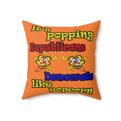 popping like popcorn - Faux Suede Square Pillow - (crusta)