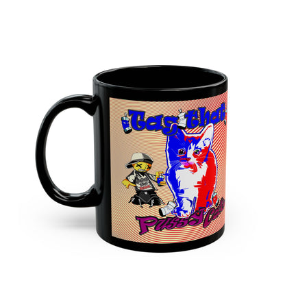 tag that - Black Mug (yellow-orange wave)