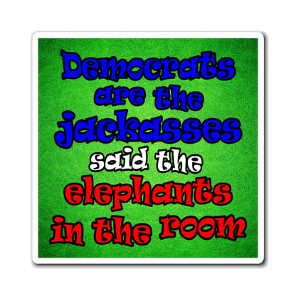 donkeys and elephants - Magnets - (green turf)