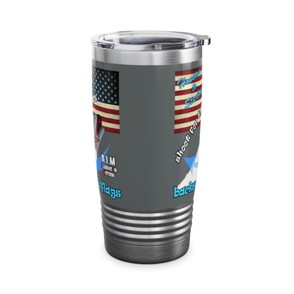 shoot for the stars - Ringneck Tumbler, 20oz (dark grey)