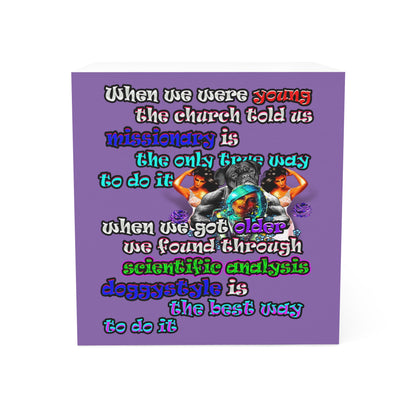 doggystyle - note cube (light purple)