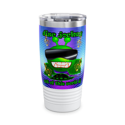 disc jockey - Ringneck Tumbler, 20oz (purple wave)