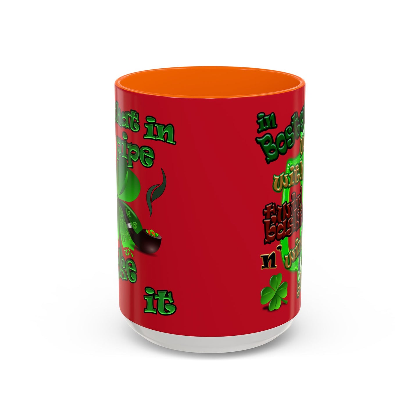 celtics logo - Accent Mug (dark red)