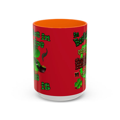 celtics logo - Accent Mug (dark red)