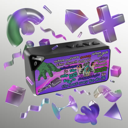 doggystyle - Jabba Bluetooth Speaker (purple-pink wave)