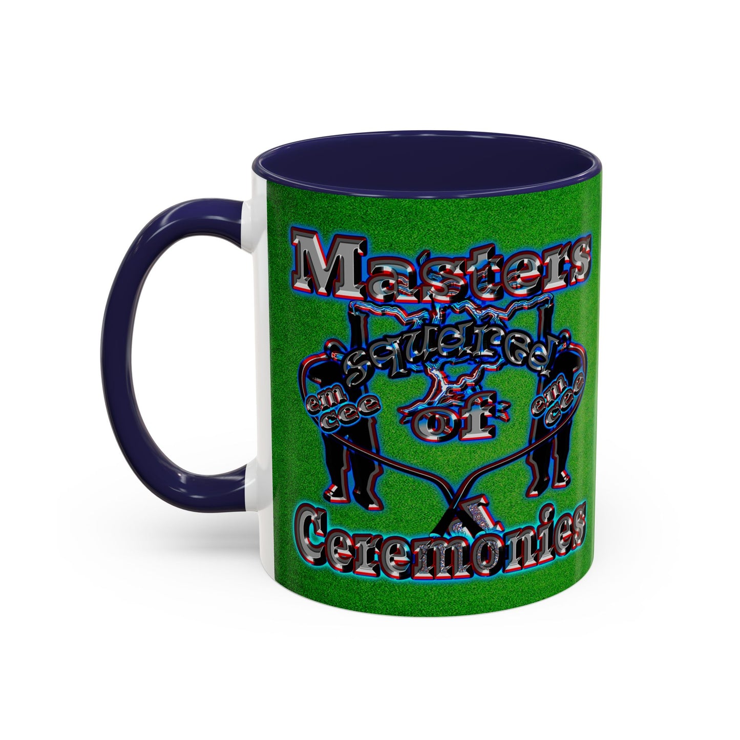 em cee squared - Accent Mug (green turf)