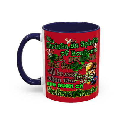 christmas spirits of boston - Accent Mug (dark red)