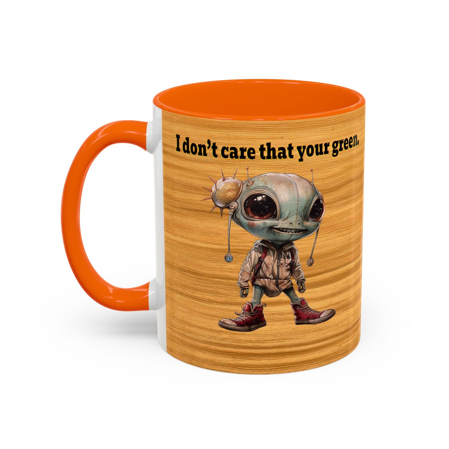 I don't care that your grey - Accent Mug (butterscotch wood finish)