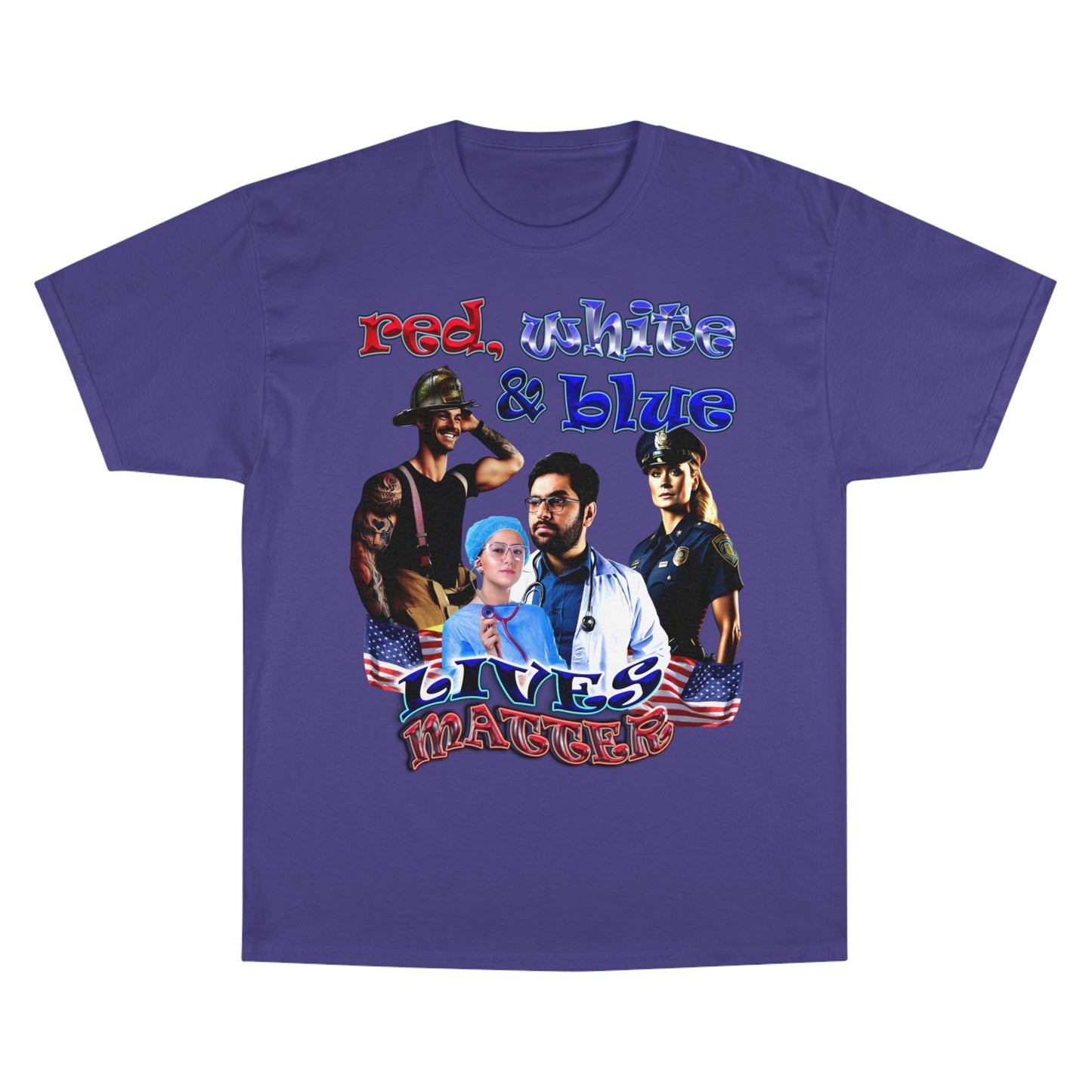rw&b lives matter - Champion T-Shirt