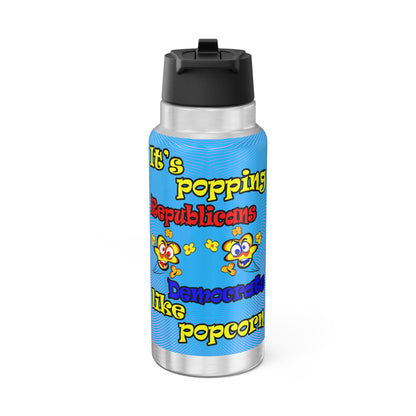 popping like popcorn - Gator Tumbler, 32oz  (light blue-purple wave)