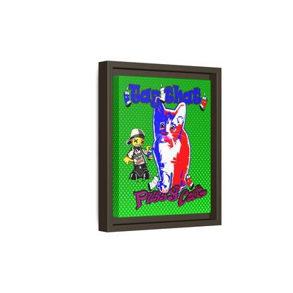 tag that - framed canvas art (logo green)