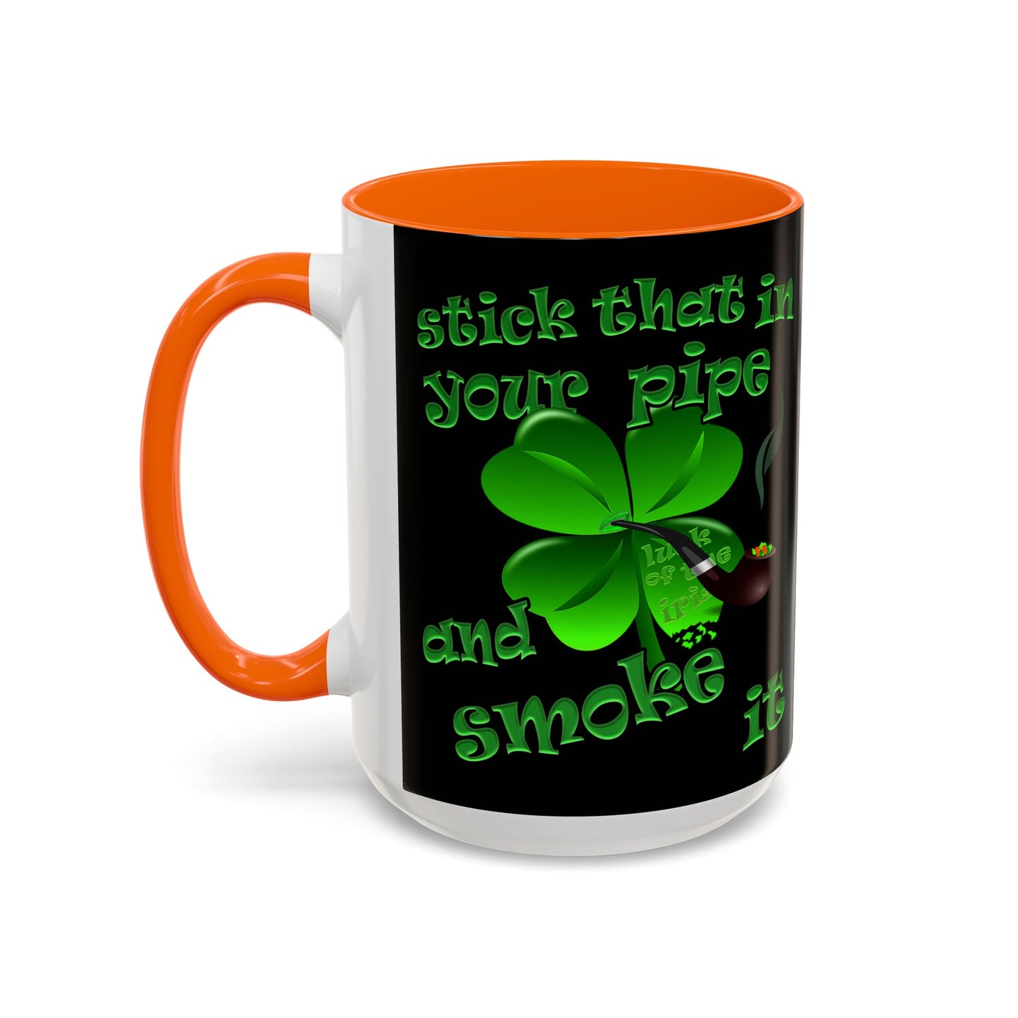 celtics logo - Accent Mug (black)