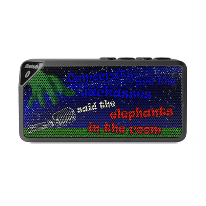 donkeys and elephants - Jabba Bluetooth Speaker ('snoops' background)