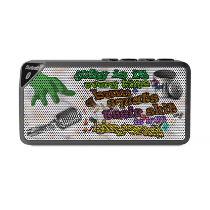 the bum's shit - Jabba Bluetooth Speaker (white marble)