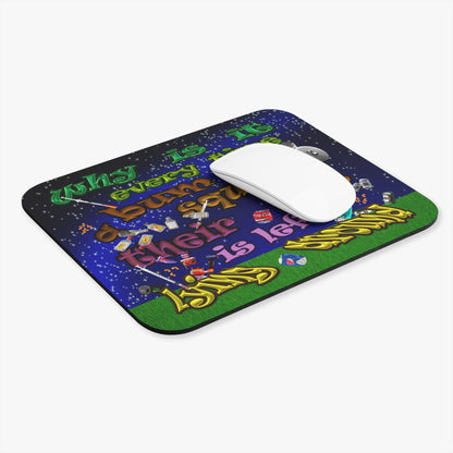 the bum's shit - Mouse Pad (Rectangle) ('snoops' background)