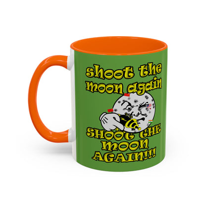 shoot the moon again - Accent Mug (green)