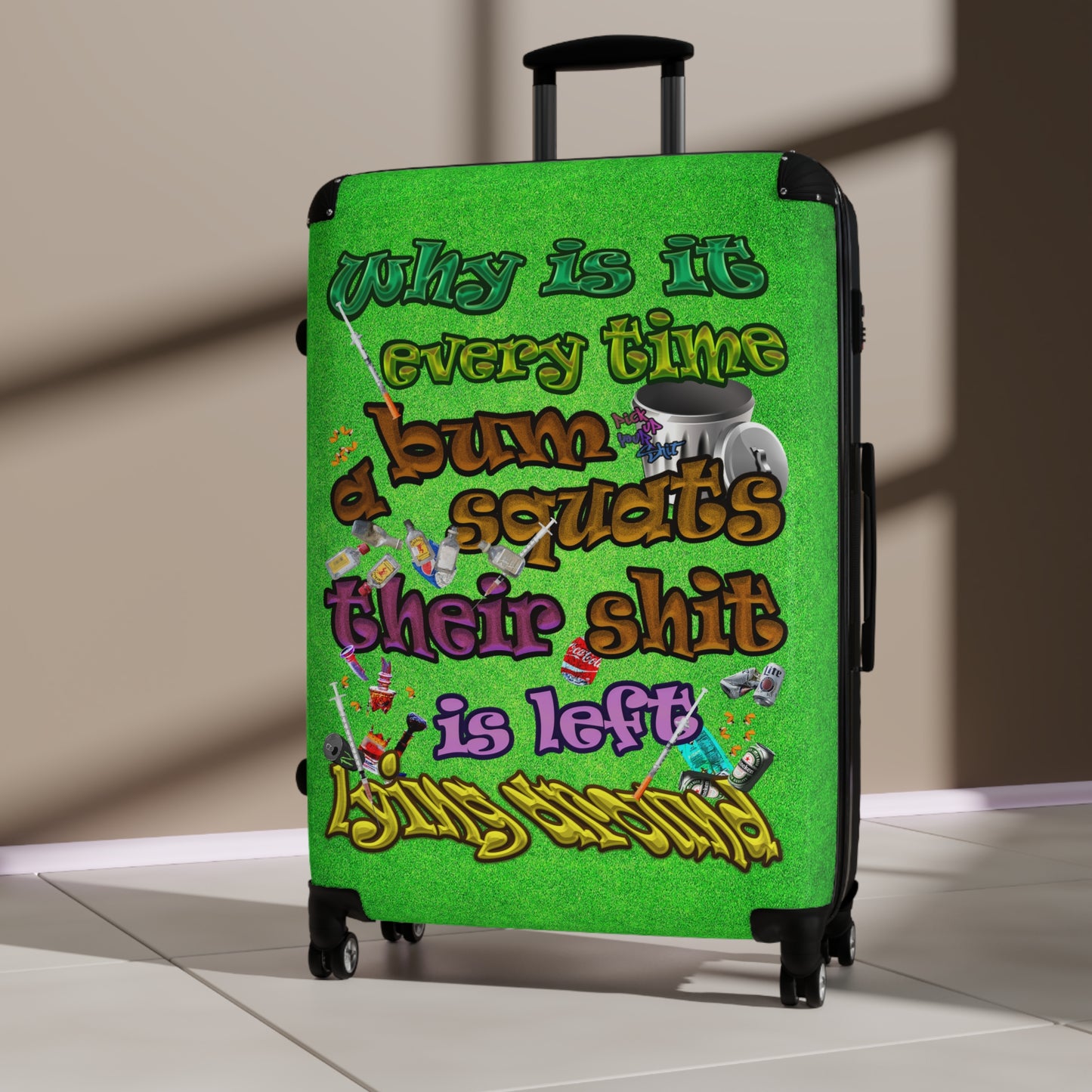 the bum's shit - Suitcase (green turf)