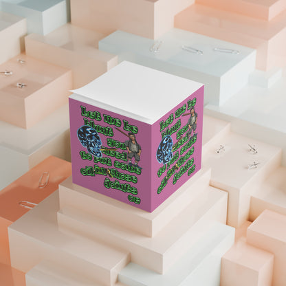 og - note cube (light pink)