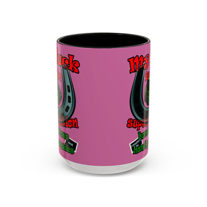 my luck - Accent Mug (light pink)