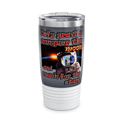 defy conquer reach - Ringneck Tumbler, 20oz (brushed nickel)