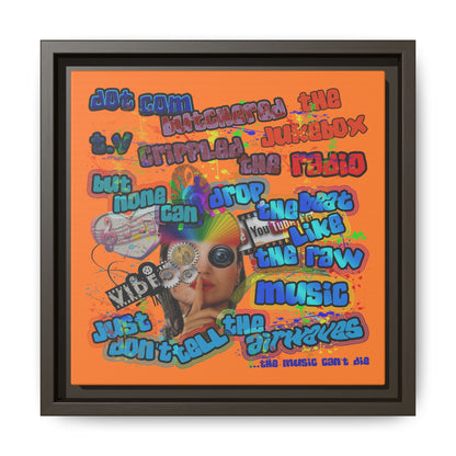 drop the beat - framed canvas art (crusta)