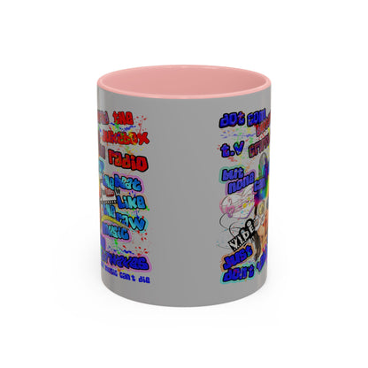 drop the beat - Accent Mug (light grey)