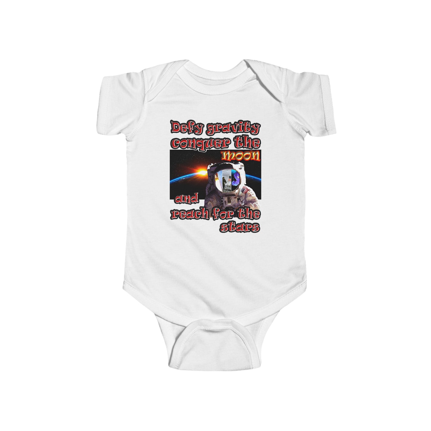 defy conquer reach - Infant Fine Jersey Bodysuit
