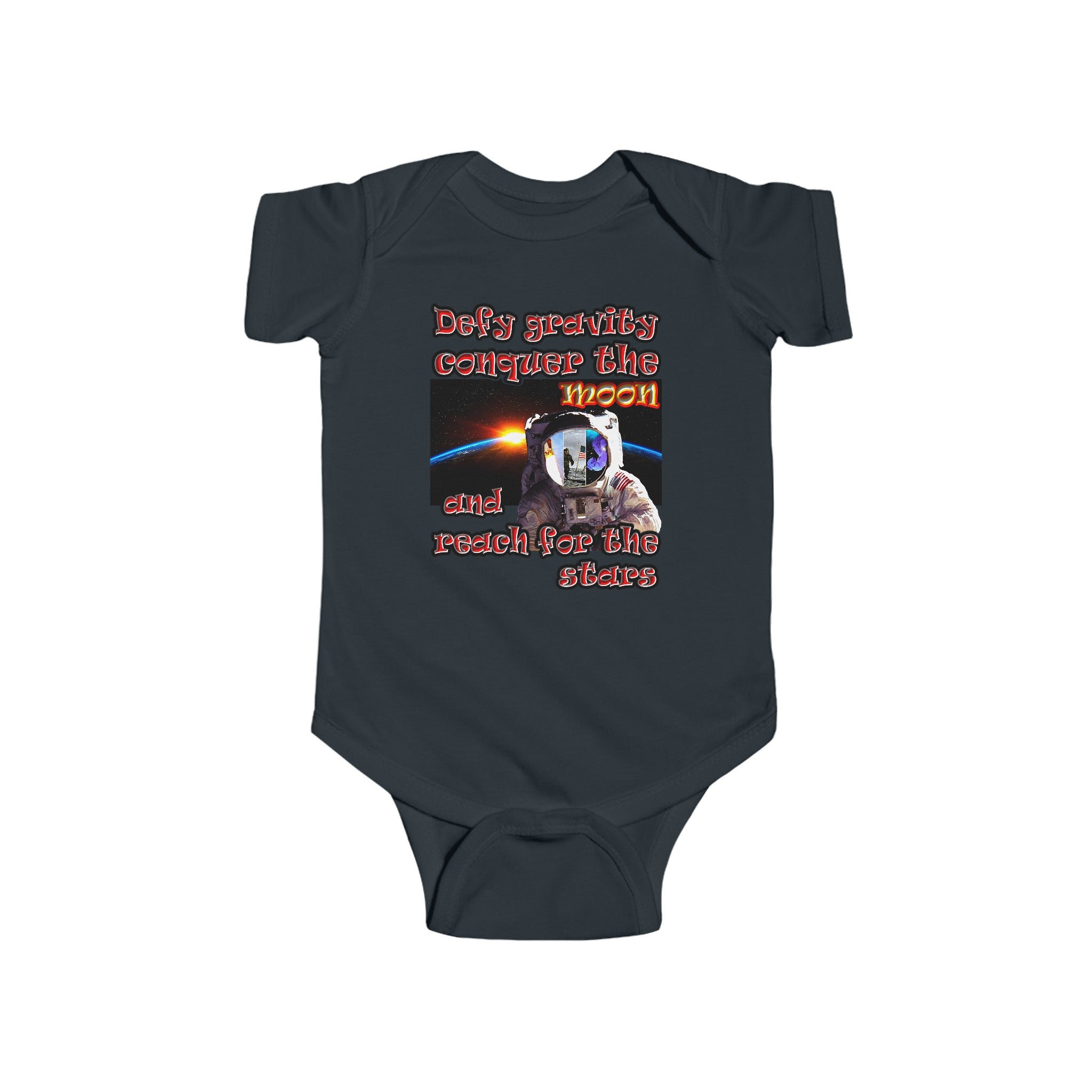 defy conquer reach - Infant Fine Jersey Bodysuit