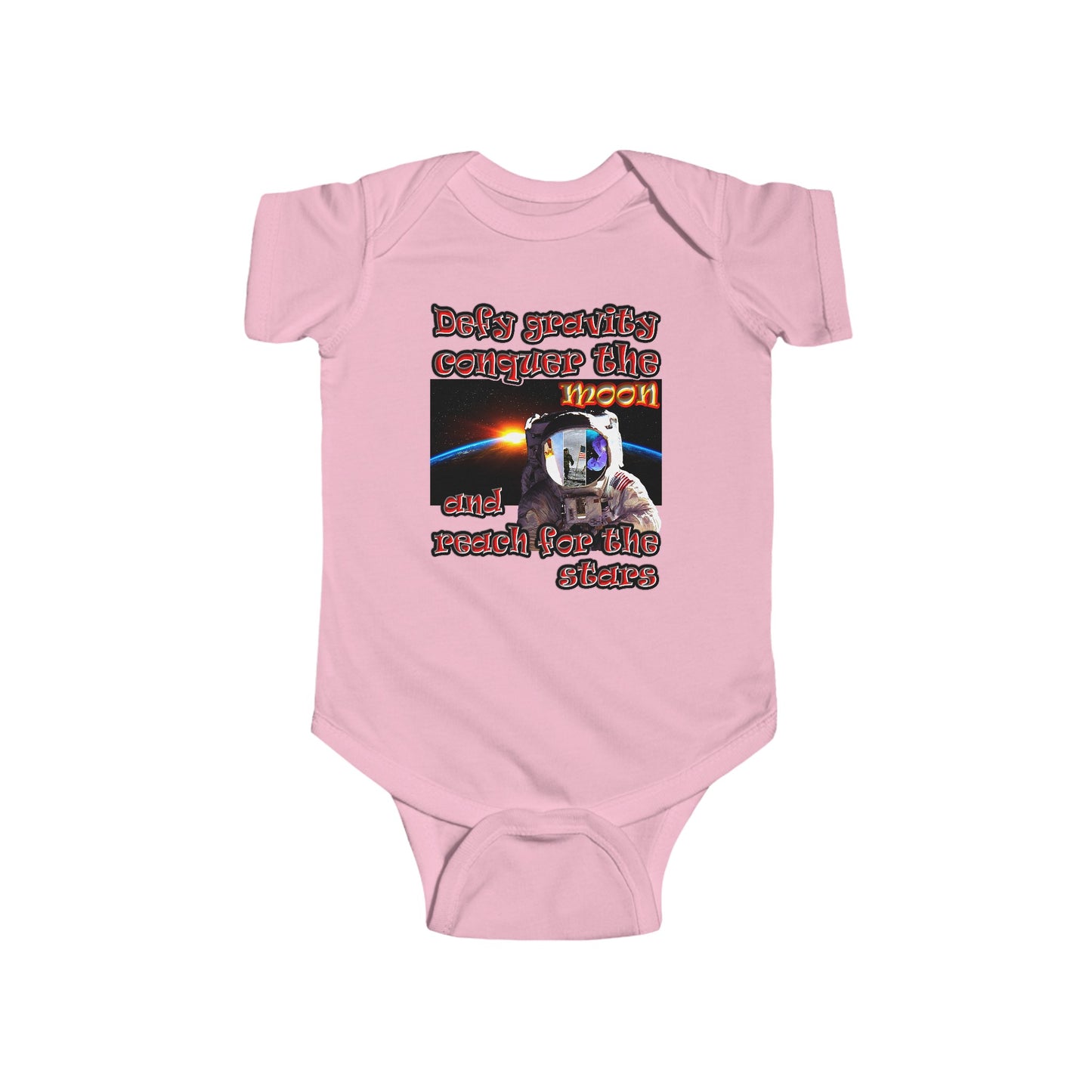 defy conquer reach - Infant Fine Jersey Bodysuit