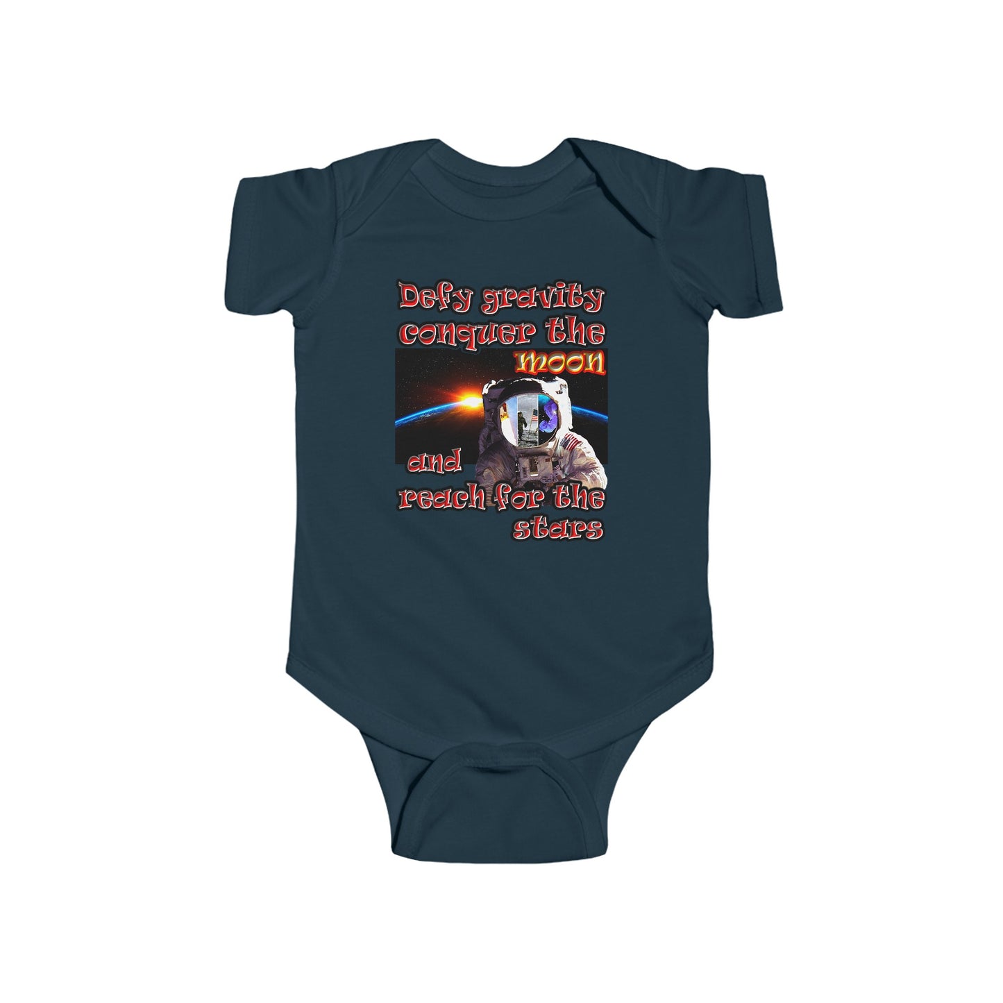 defy conquer reach - Infant Fine Jersey Bodysuit