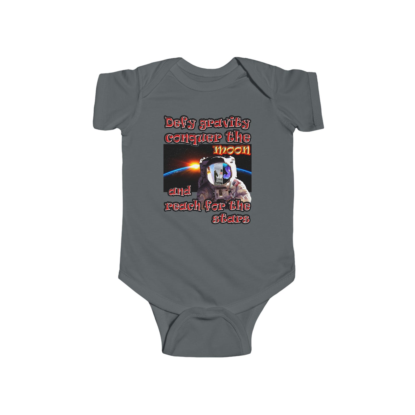 defy conquer reach - Infant Fine Jersey Bodysuit