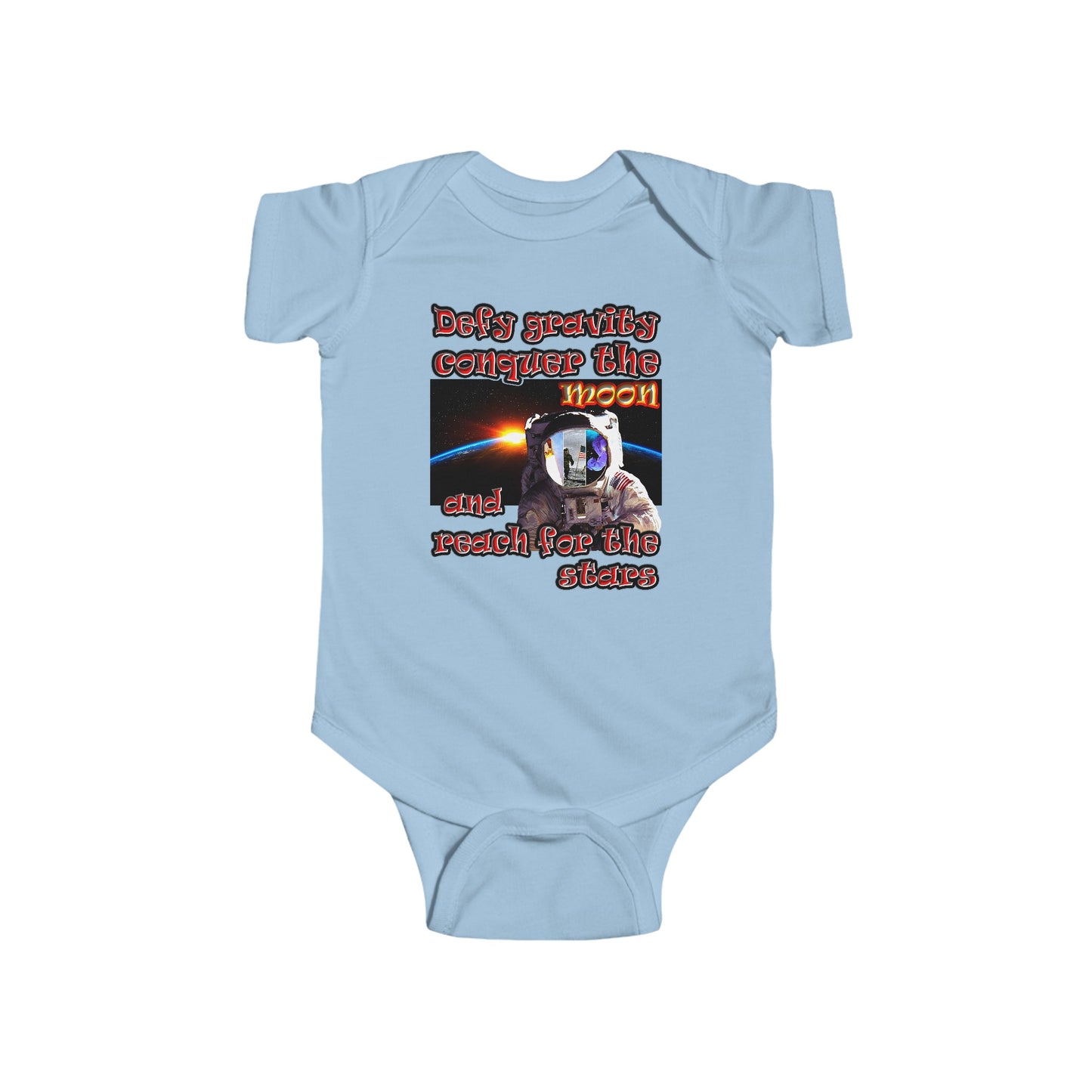 defy conquer reach - Infant Fine Jersey Bodysuit