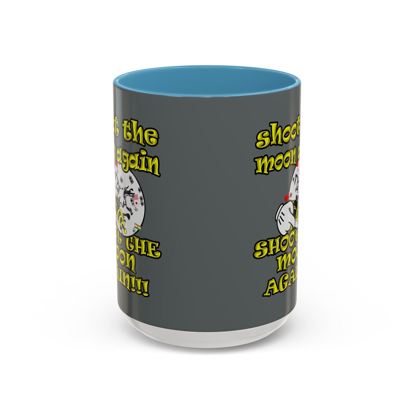 shoot the moon again - Accent Mug (dark grey)