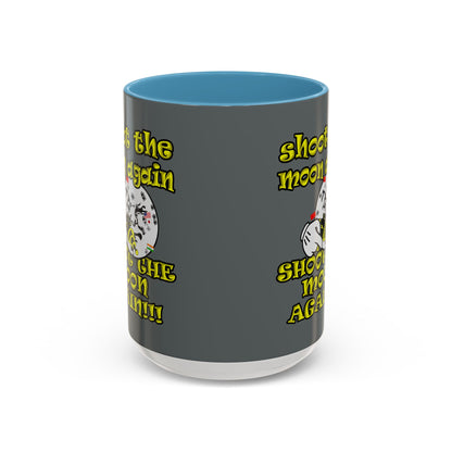 shoot the moon again - Accent Mug (dark grey)