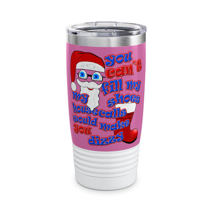 santa's shoes - Ringneck Tumbler, 20oz (light pink)